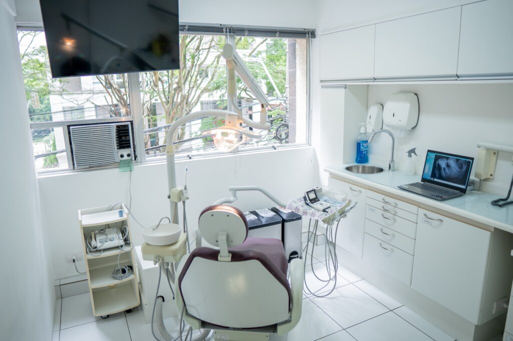 Consultório da clínica LiveDent no Bigorrilho, em Curitiba
